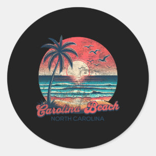 Carolina Beach _2  Classic Round Sticker