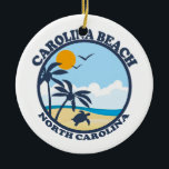 Carolina Beach. Ceramic Ornament<br><div class="desc">Carolina Beach North Carolina.</div>