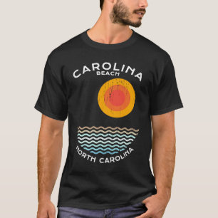 Carolina Beach NC Summertime Vacationing Squiggly  T-Shirt