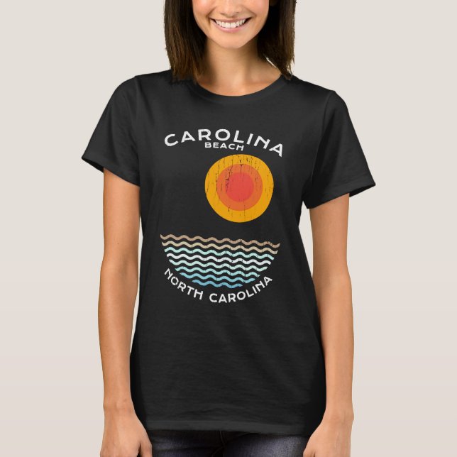 Carolina Beach NC Summertime Vacationing Squiggly  T-Shirt (Front)