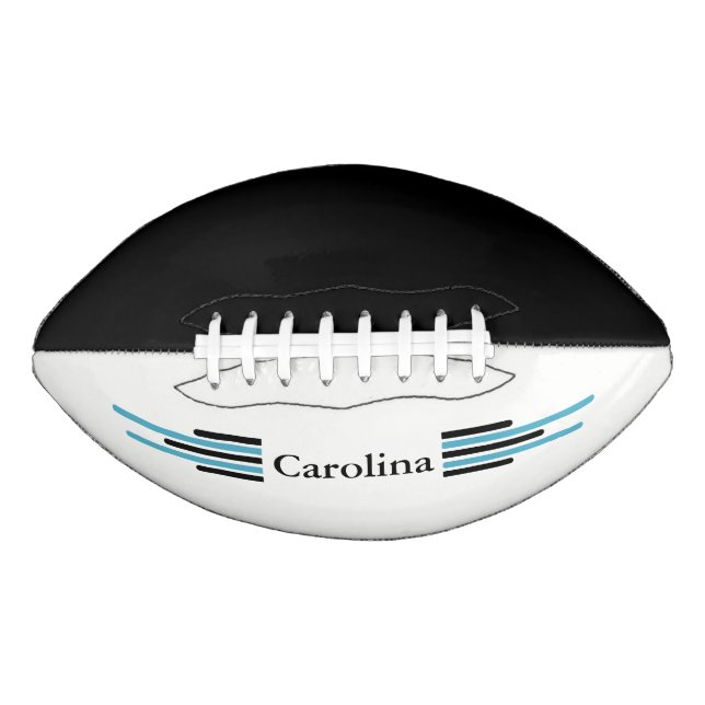 Carolina Black & Blue 2 panel Design Football (Front)
