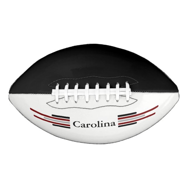 Carolina Black & Burgundy 2 panel Design Football (Front)