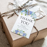 Carolina Bloom | Bridal Shower | Thank You Gift Tags<br><div class="desc">A unique light blue floral-themed set of thank you gift tags tailored specifically to your future bridal shower.

All elements of this item are unlocked and customizable by using the customization function. Enjoy being creative and making it your own.</div>