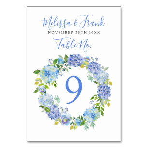 Carolina Bloom   Wild Floral Wreath Table Number