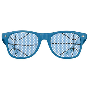 Carolina Blue Basketball Party Sunglasses