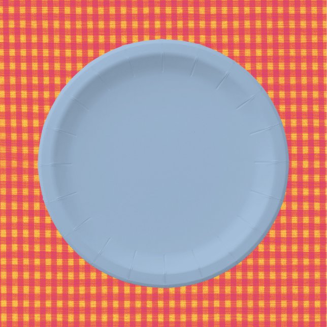 Carolina Blue Solid Colour Paper Plate (Creator Uploaded)