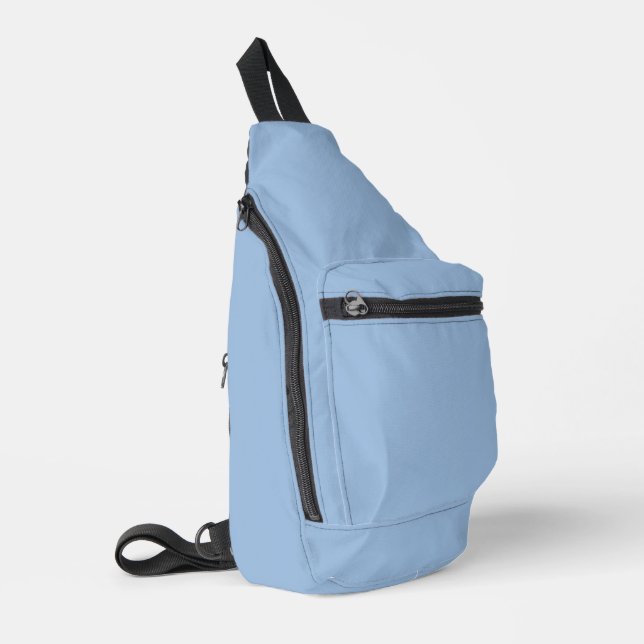Carolina Blue Solid Colour Sling Bag (Left Corner)