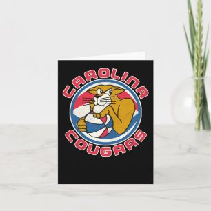 Carolina Cougars Aba Basketball Mascot  Card