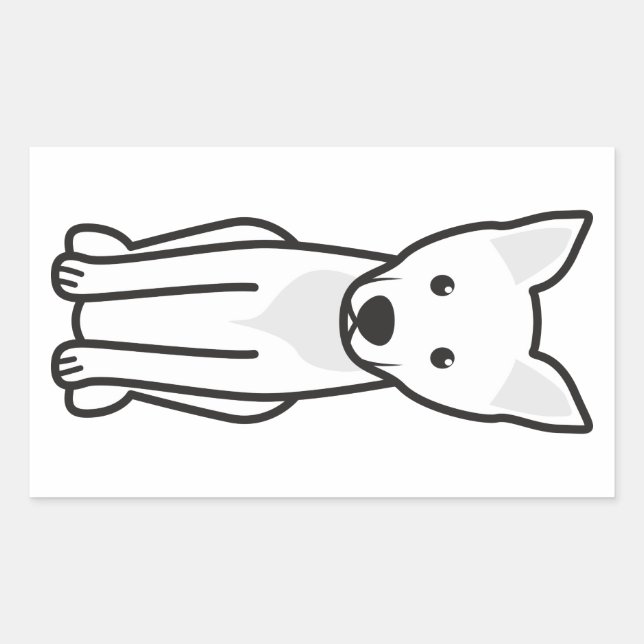 Carolina Dog Cartoon Sticker (Front)