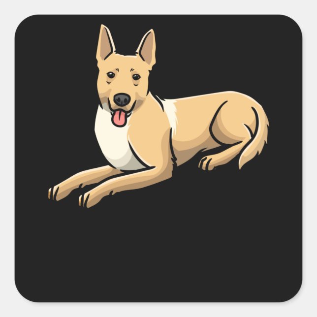 Carolina Dog Dog Square Sticker (Front)