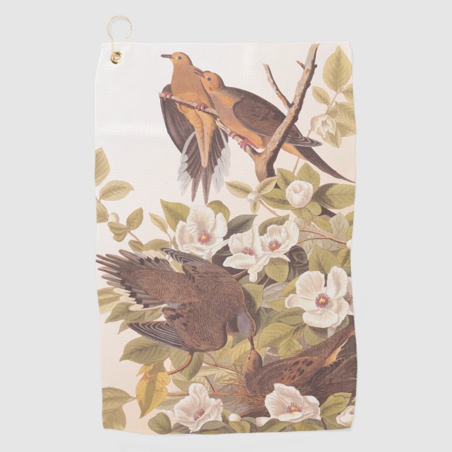 Carolina Mourning Dove Golf Towel (Front)