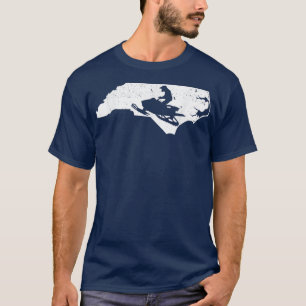 Carolina North Snowmobile Riding Winter Sports Sno T-Shirt