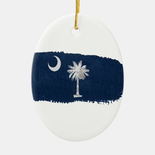 Carolina on my Mind Ceramic Ornament (Front)