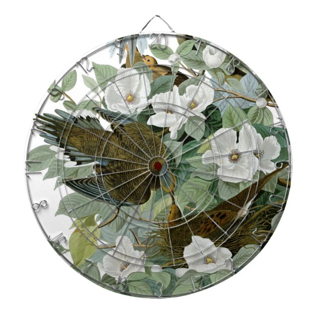 Carolina Pigeon Audubon Morning Dove Bird Dartboard (Front)