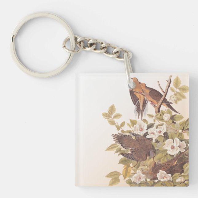 Carolina Pigeon or Mourning Dove Keychain (Front)