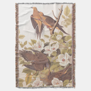 Carolina Pigeon or Mourning Dove Throw Blanket