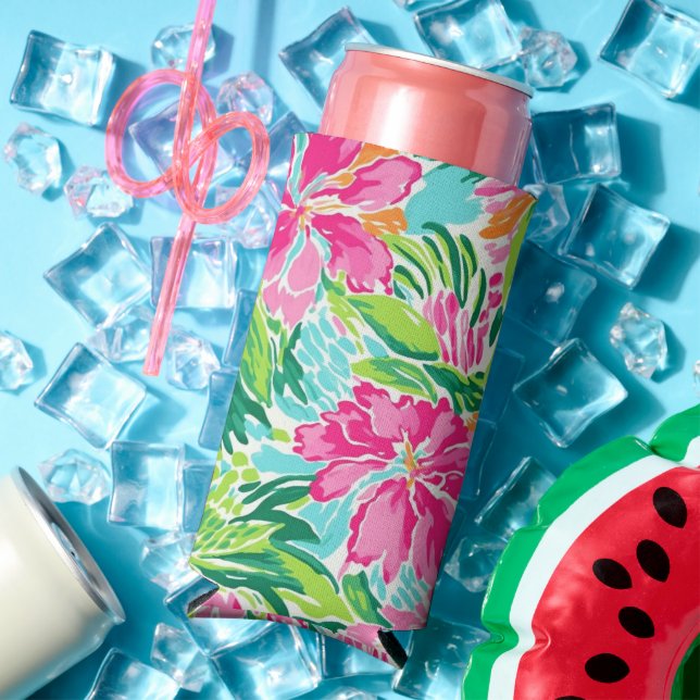 Carolina Preppy Bach Beach / Pool Party Coozie (In Situ Summer)