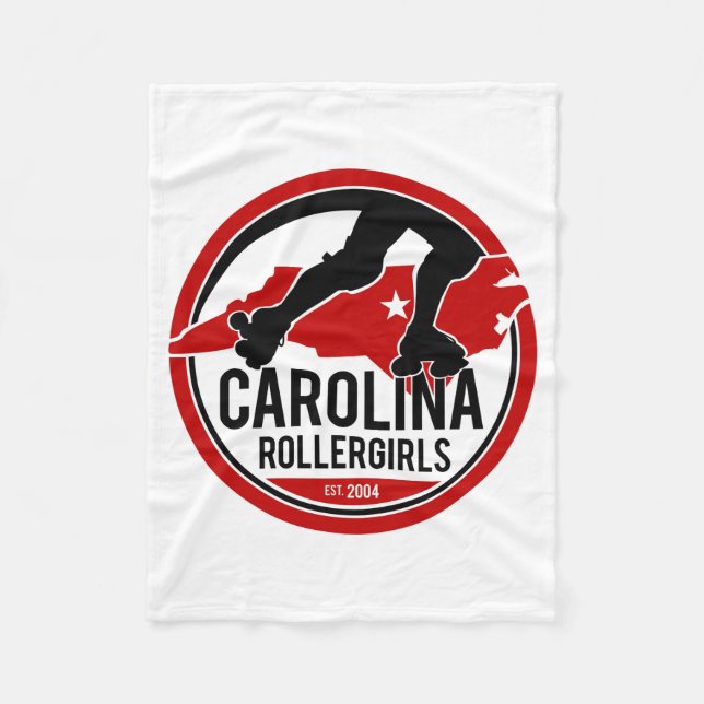 Carolina Rollergirls fleece blanket (Front)