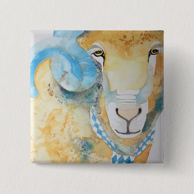 CAROLINA SWAGGER 2 INCH SQUARE BUTTON (Front)