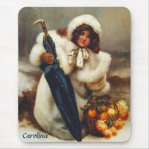 CAROLINA ~ Vintage art ~ Norman Prescott-Davies ~ Mouse Pad