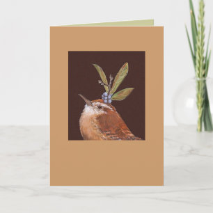 Carolina wren card, Fonzie Card