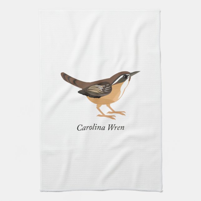 Carolina Wren Kitchen Towel (Vertical)