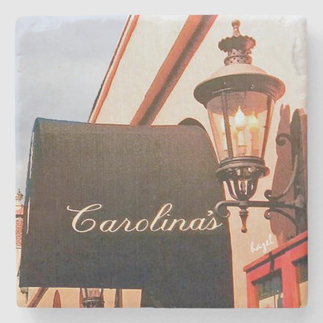 Carolina's, Charleston, SC Marble Coaster (Front)