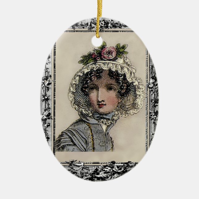 Caroline Ceramic Ornament (Front)