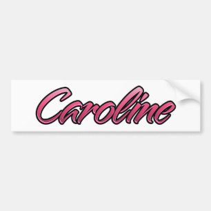 Caroline faded pink Aufkleber Sticker