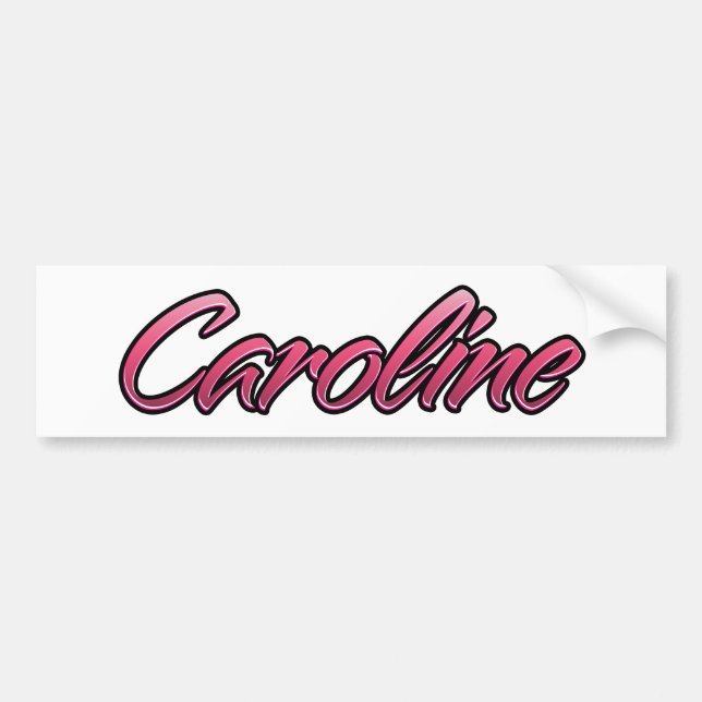 Caroline faded pink Aufkleber Sticker (Front)