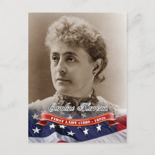 Caroline Harrison, First Lady of the U.S. Postcard