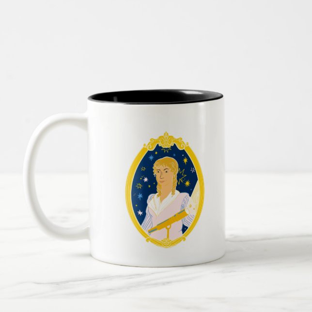 Caroline Herschel Two-Tone Coffee Mug (Left)