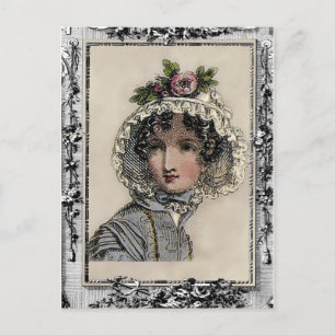 Caroline, Jane Austen inspired, book lovers Postcard