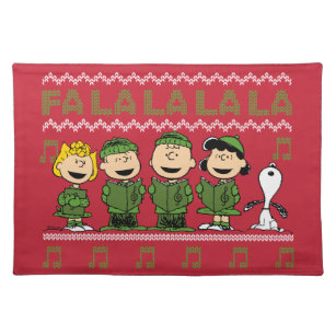 Caroling Christmas Sweater Graphic Placemat