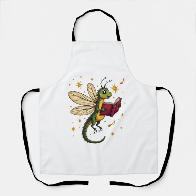 Caroling Dragonfly Apron (Front)
