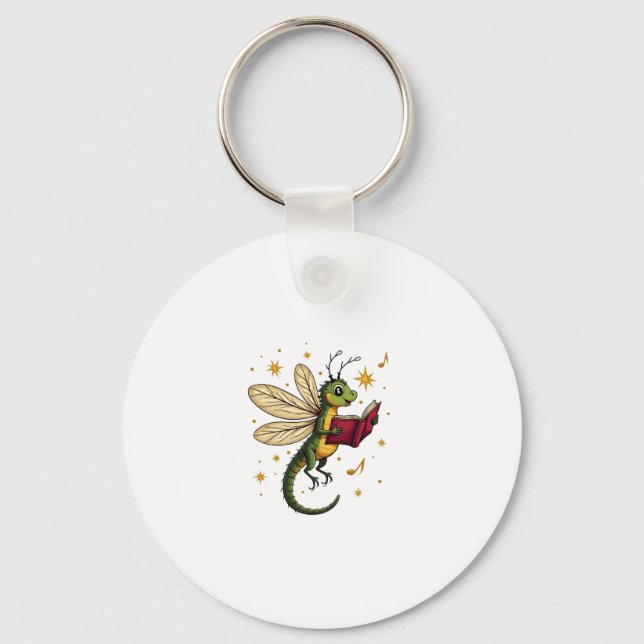 Caroling Dragonfly Keychain (Front)