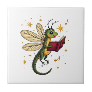 Caroling Dragonfly Tile