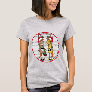 Caroling Horses- 'Mare'y Christmas T-Shirt