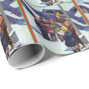 Caroling in the Snow Wrapping Paper