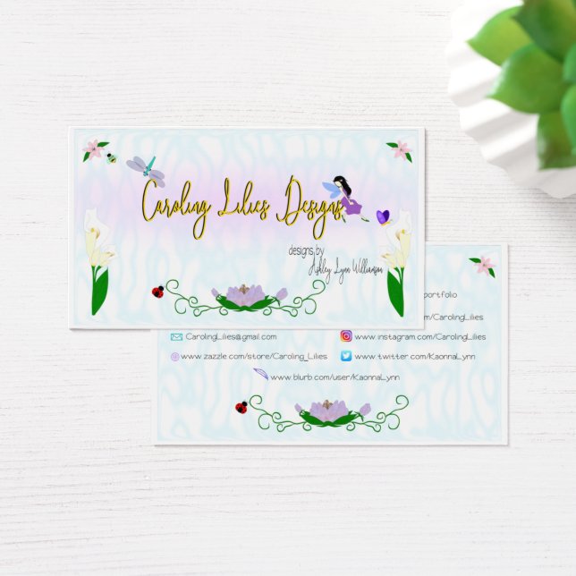 Caroling Lilies Redesign Card (Desk)