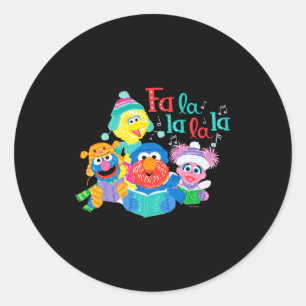 Caroling Sesame Street  Classic Round Sticker