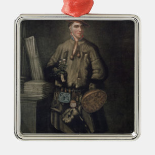 Carolus Linnaeus  in his Lapland Dress Metal Ornament
