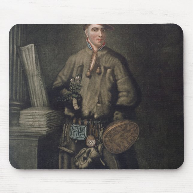 Carolus Linnaeus  in his Lapland Dress Mouse Pad (Front)