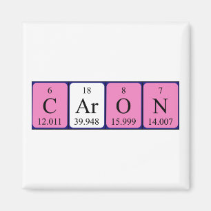 Caron periodic table name magnet