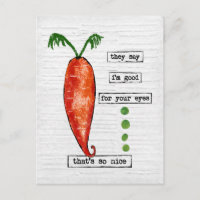 Carotte Carte Postale - Fantaisie Vegetable - So N