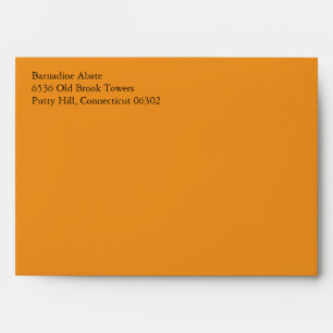 Carotte Orange A7 5x7 Enveloppe personnalisée préa