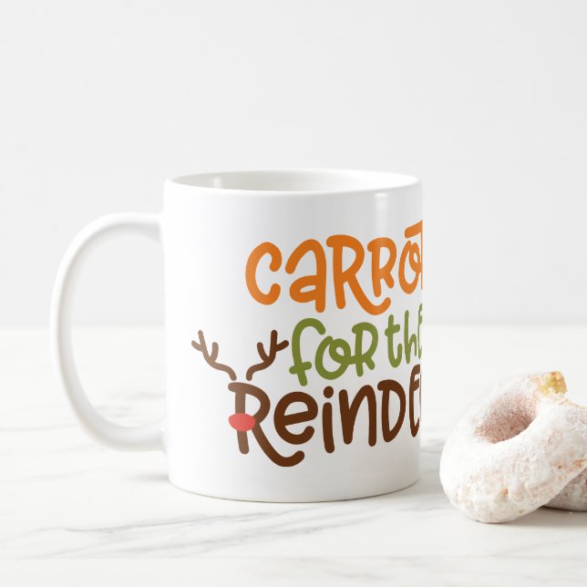 Carottes pour la Mug de café Reindeer (Avec donut)