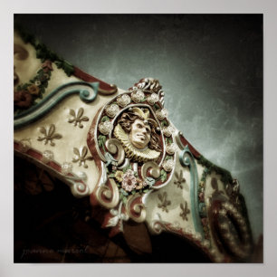 Carousel 1 Square Poster