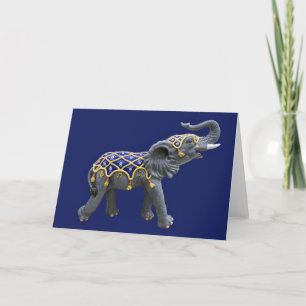 Carousel Animal Elephant Photo Card