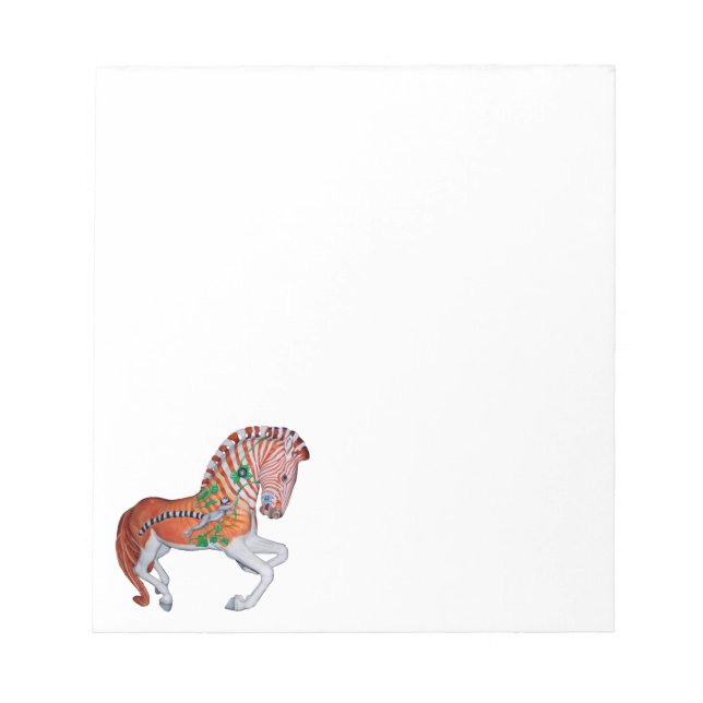Carousel Animal Quagga Zebra Photo Notes (Front)